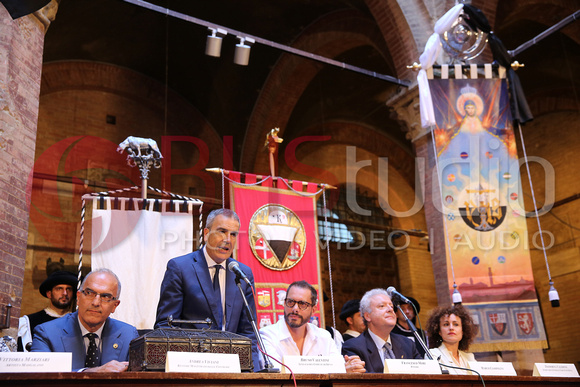 Presentazione Drappellone Palio di Siena del 2 luglio 2015