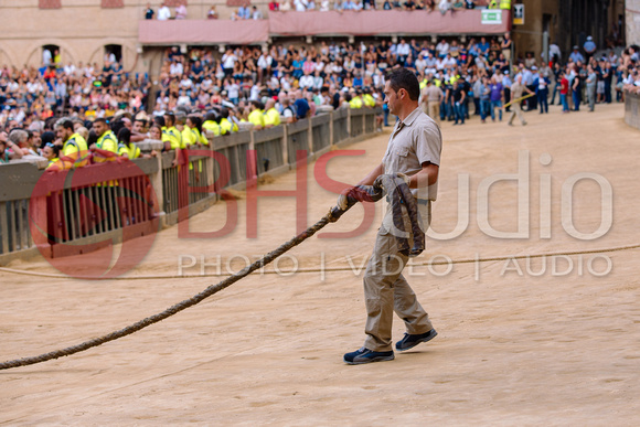 Corsa dei cavalli del 16 agosto 2018 per la conquista del Palio di Siena