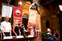 Presentazione Drappellone per il Palio di Siena del 16 Agosto 2014